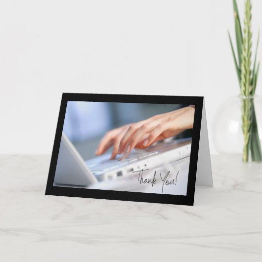 管理上のプロフェッショナルのための感謝を使って サンキューカード (正面)