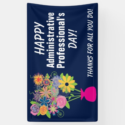 管理上のプロフェッショナルの日の旗 横断幕 (縦)