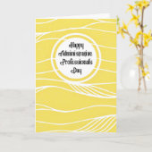 管理上のプロフェッショナル日 カード (黄色い花)