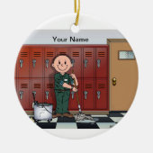 管理人-男性 セラミックオーナメント (正面)