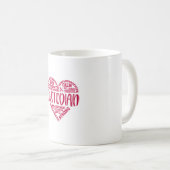 管理人,管理人,地下鉄のアートデザイン コーヒーマグカップ (正面右)