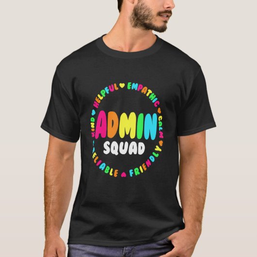 管理分校アシスタントの管理者 Tシャツ (正面)