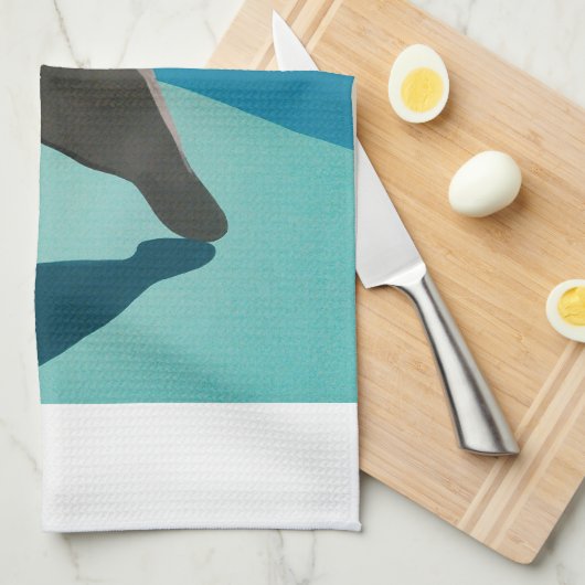 管理威厳のある者 キッチンタオル (四つ折り)