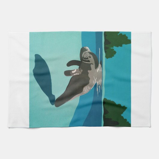 管理威厳のある者 キッチンタオル (横)