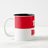 管理最高の者ボス、ボス、最高のボス ツートーンマグカップ (左)