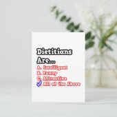 管理栄養士クイズ…ジョーク ポストカード (スタンド正面)