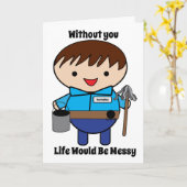 管理用管理者のパーソナおもしろいライズ カード (黄色い花)