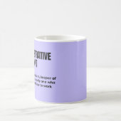 管理笑わされる補助定義 コーヒーマグカップ (中央)