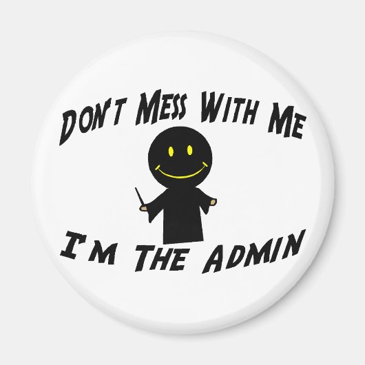 管理者に迷惑を掛けない マグネット (正面)