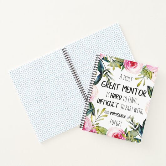 管理者の上司へのメンターのギフト ノートブック (内部)