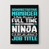 管理者の役職の専門技能 缶バッジ (正面)