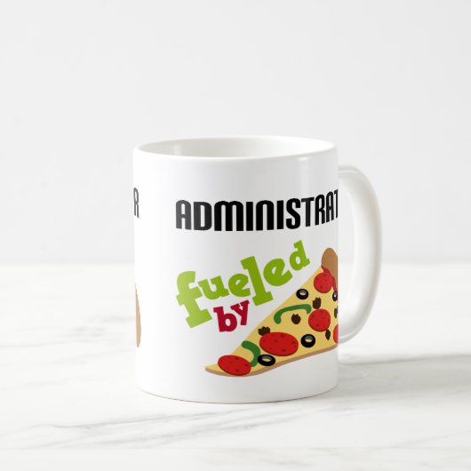 管理者の(おもしろいな)ピザ コーヒーマグカップ (正面右)