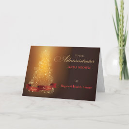 管理者はクリスマス、パーソナライズされたバスに感謝 サンキューカード