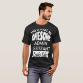 管理者アシスタント素晴らしの外観 Tシャツ (正面フル)