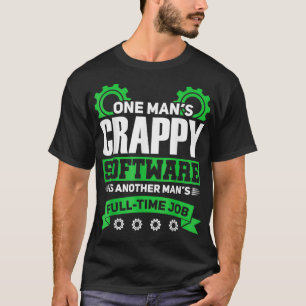 管理者プログラマー行バイナリジョブ Tシャツ