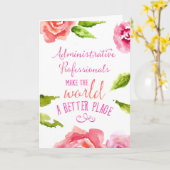 管理者プロフェッショナルデイカードの誤植 カード (黄色い花)