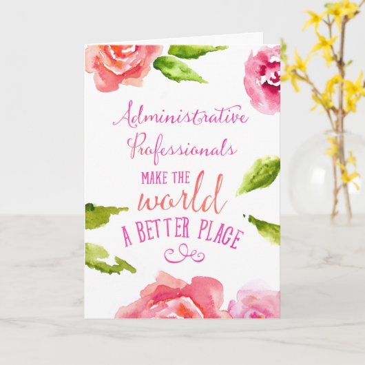 管理者プロフェッショナルデイカードの誤植 カード (黄色い花)