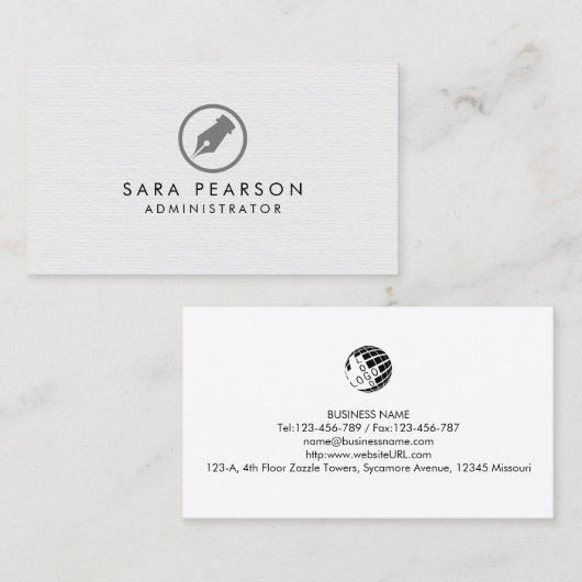 管理者マネージャ 名刺 (正面/裏面)