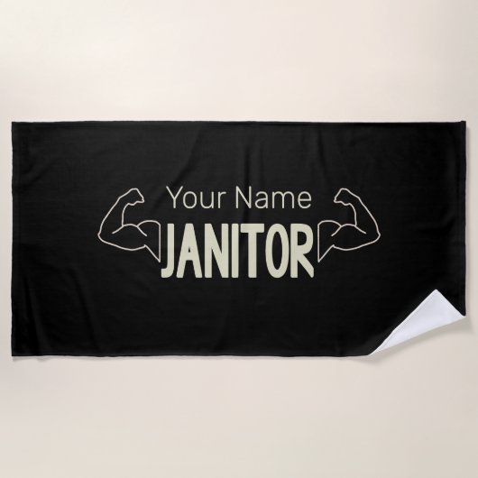 管理者又は管理デザイン設備管理者 ビーチタオル (正面)