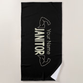 管理者又は管理デザイン設備管理者 ビーチタオル (正面)