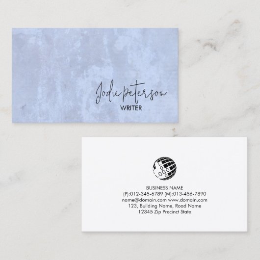 管理者管グランジ理 名刺 (正面/裏面)