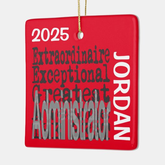 管理者Extraordinaireのカスタム セラミックオーナメント (左)