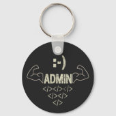 管理者IT管理者システム管理者コンピュータサイエンティスト キーホルダー (正面)