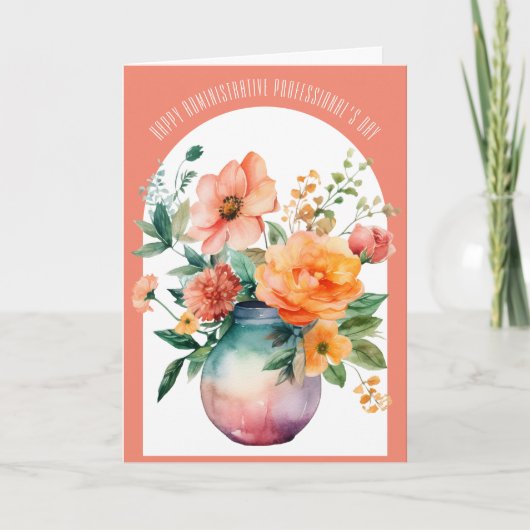 管理職専門家の日 アーチ ありがとう サンキューカード (正面)