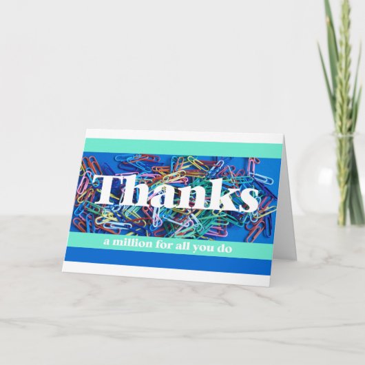 管理職専門職の日 カード -- 感謝 (正面)