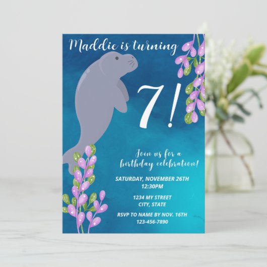 管理誕生日招待状 招待状 (スタンド正面)