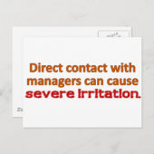 管理連絡先 ポストカード (正面/裏面)