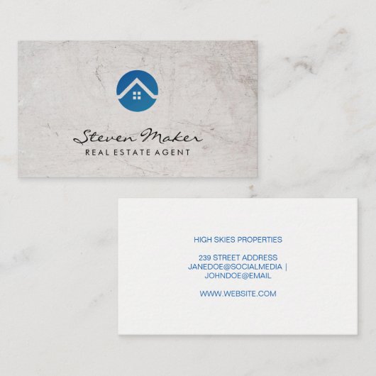 管理 |不動産実在代理業者名刺 名刺 (正面/裏面)