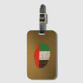 管轄区域のtouchの指紋の旗 ラゲッジタグ (正面縦)