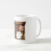箱いっぱいのベリー 葉 松ぼっくり 宝物 コーヒーマグカップ (正面右)