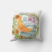 箱から出た本と月のスタック クッション (裏面)