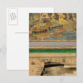 箱によって切り裂かれる地図、米国 ポストカード (正面/裏面)