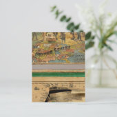 箱によって切り裂かれる地図、米国 ポストカード (スタンド正面)