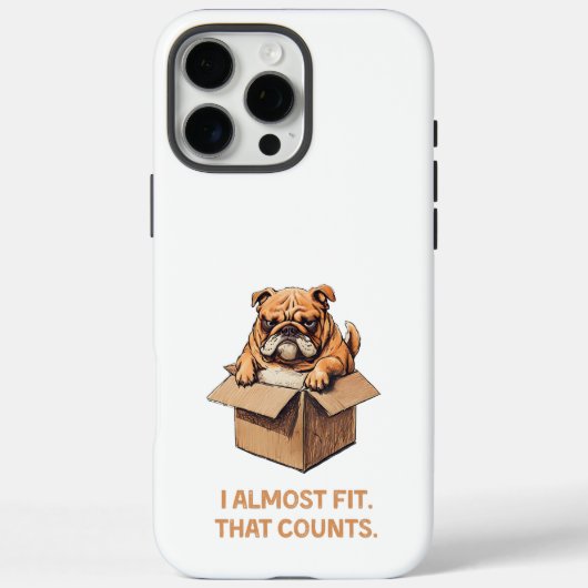 箱に入れようとしている犬 – 私はほとんどフィット Case-Mate iPhoneケース (裏面)