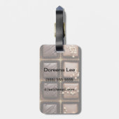 箱に手作りの高級チョコレート ラゲッジタグ (裏面縦)