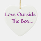 箱のオーナメントの外の愛 セラミックオーナメント (裏面)