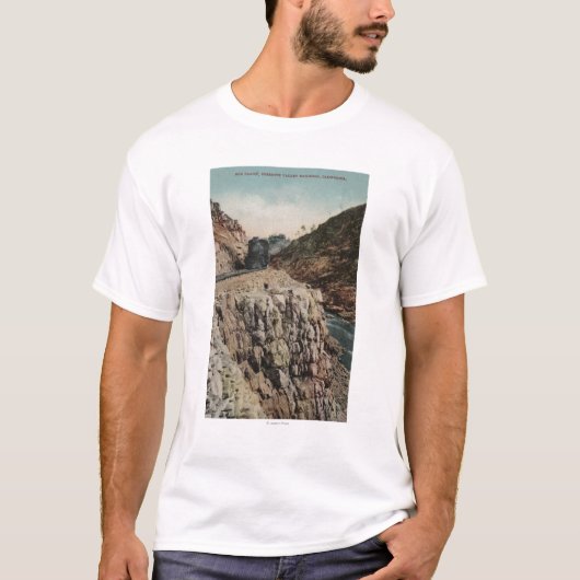 箱のキャノンの列車の眺め Tシャツ (正面)
