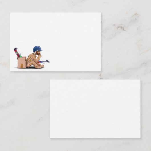 箱のキャラクターの便利屋のキャラクターは考えを坐らせました 名刺 (正面/裏面)