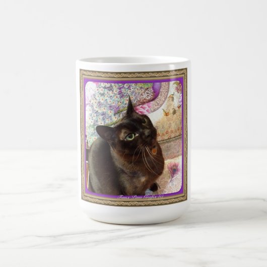 箱のキーウィ、シリーズ1の姿勢2のプラム コーヒーマグカップ (中央)