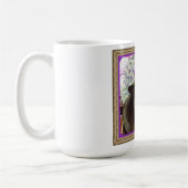 箱のキーウィ、シリーズ1の姿勢2のプラム コーヒーマグカップ (左)