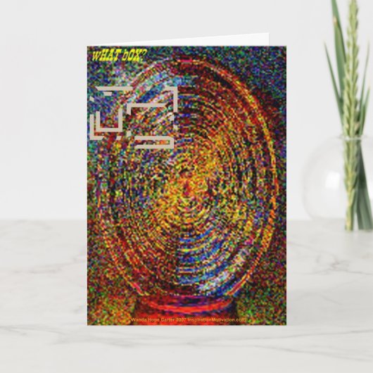 箱のゴッホの考えるな外側 カード (正面)