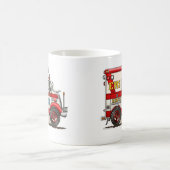 箱のトラックの救急車のマグ コーヒーマグカップ (中央)