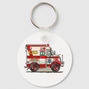 箱のトラックの救急車Keychain キーホルダー