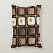 箱のハンドメイドの贅沢なチョコレート アクセントクッション (正面(垂直))