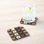 箱のハンドメイドの贅沢なチョコレート コースター (右側)