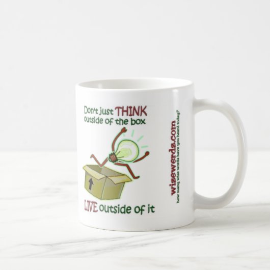 箱のマグ-ライトの外 コーヒーマグカップ (右)